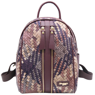 CANDY BACKPACK - RATTAN AG, DARK BROWN